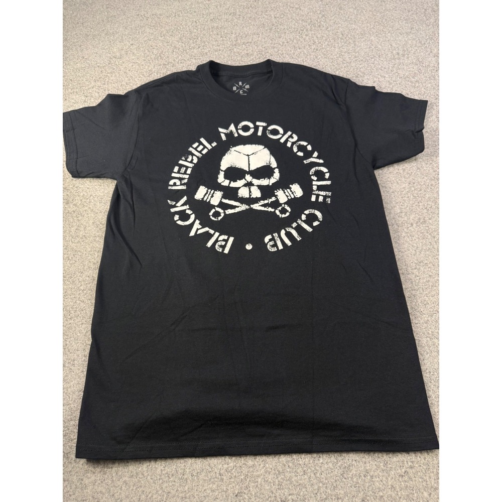 Black Rebel Motorcycle Club BRMC Band T-Shirt Black Skull Graphic Tee Medium